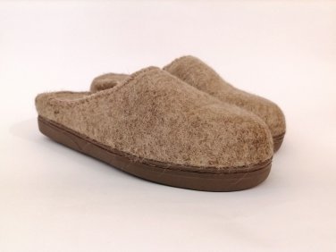 US12 Unpainted felt slippers * Felted Winter Mens Slippers * Handmade house shoe