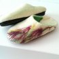 US 5.5 Felted wool slippers Handmade * Warm Home shoes Winter slippers