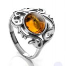 Amber ring * 925 sterling silver * stamped * Natural Baltic amber