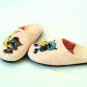 Owl Felted wool slippers Handmade US 5.5 Warm Home shoes Winter slippers