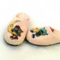 Owl Felted wool slippers Handmade US 5.5 Warm Home shoes Winter slippers
