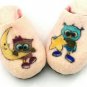 Owl Felted wool slippers Handmade US 5.5 Warm Home shoes Winter slippers