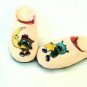 Owl Felted wool slippers Handmade US 5.5 Warm Home shoes Winter slippers
