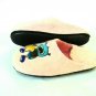 Owl Felted wool slippers Handmade US 5.5 Warm Home shoes Winter slippers