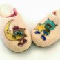 Owl Felted wool slippers Handmade US 5.5 Warm Home shoes Winter slippers