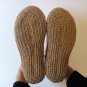 Handmade Espadrilles Crochet slippers Jute twine soles , US 10-10.5