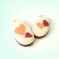 US10 Women Felt slippers * Handmade house shoes * Felted mules * Hearts