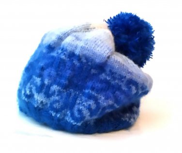 Reversible Womens hats * winter womens hats  Bennie Cap Pompom Double Hat Slouch