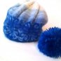 Reversible Womens hats * winter womens hats  Bennie Cap Pompom Double Hat Slouch