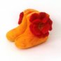 Felt Baby booties * Handmade shoes * 18-24 months* Winter shoes *Felt flowers