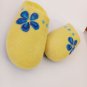 US 6.5 Woman slippers * Wool slippers Flowers * Handmade house shoes