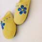 US 6.5 Woman slippers * Wool slippers Flowers * Handmade house shoes