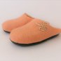 US 8.5 Wool slippers for women * Handmade house shoes * wood decorations