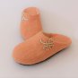 US 8.5 Wool slippers for women * Handmade house shoes * wood decorations