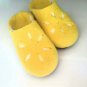 US 9 Wool slippers for women US * Handmade house shoes * Yellow slippers
