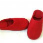 US 6 Woman slippers * Red Wool slippers * Handmade house shoes