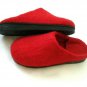 US 6 Woman slippers * Red Wool slippers * Handmade house shoes