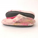 US 6.5 Woman slippers * Wool slippers Pink * Handmade house shoes