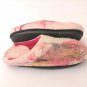 US 6.5 Woman slippers * Wool slippers Pink * Handmade house shoes