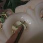 Vintage Milk Glass Scalloped Open work Bowl
