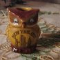 vintage .. OWL .. Souvenir tooth pick holder New York..MIJ