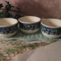 3 .. Vintage Blue Onion coffee cups .. China ..Buffalo China