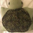 Crocheted pillow turtle