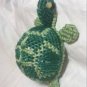 Green plastic canvas turtle