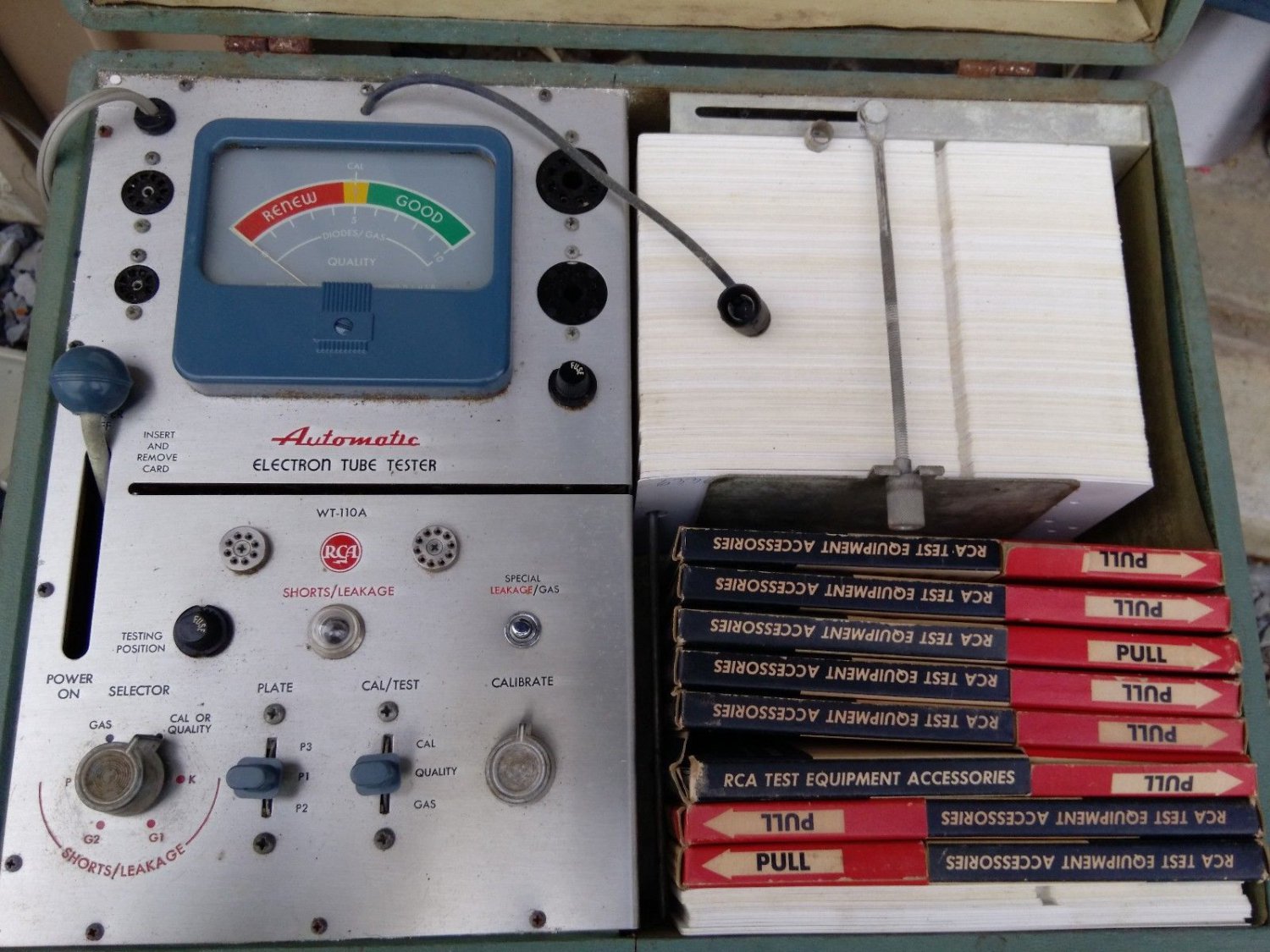 Rca Wt 110a Automatic Electron Tube Tester Cardmatic Free Shipping In Conus