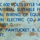 WESTERN ELECTRIC AT&T CLOTH COVERED 12 GAUGE STRANDED WIRE 300 FEET STYLE 1491