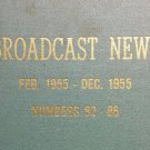 5 ISSUES RCA BROADCAST NEWS HARDBOUND 1955 COOL PHOTOS, ADS, ARTICLES