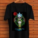 Men T-Shirt Biker Style  Rick and Morty x Pennywise T Shirt Men Black