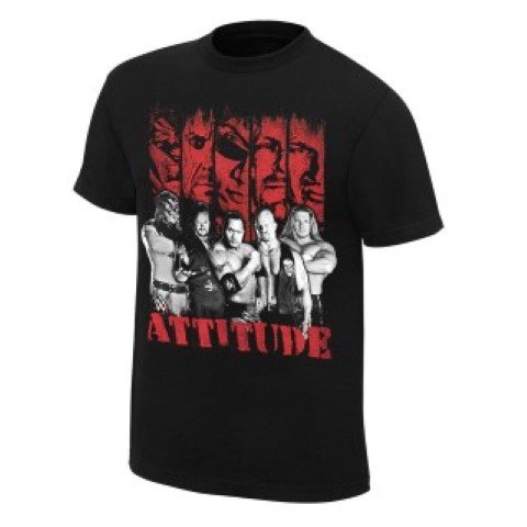 Men T-Shirt Attitude Era Rock Stone Cold Undertaker WWE