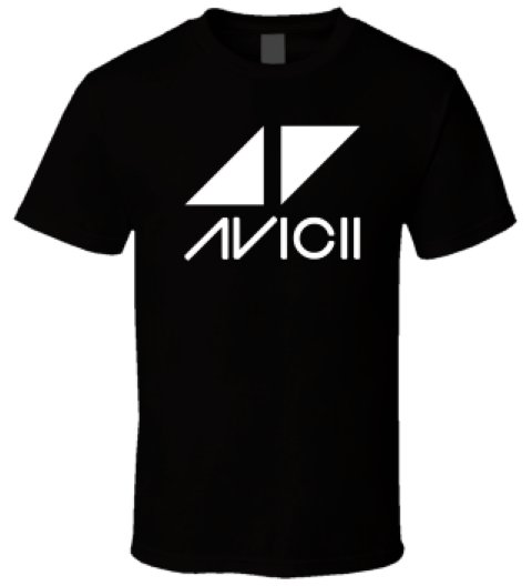 Men T-Shirt Avicii 2 Black