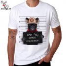 Men T-Shirt Bad Dog Pattern