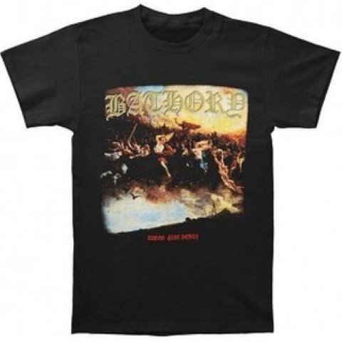 Men T-Shirt Bathory Blood Fire Death