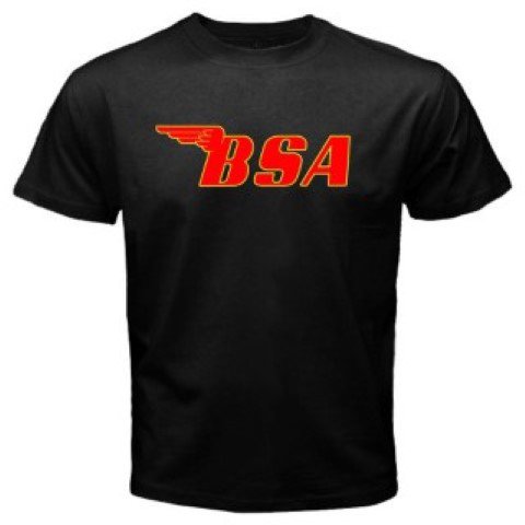 Men T-Shirt BSA Motorcycle Retro Classic Logo Men's Black T-Shirt Size S M L XL 2XL