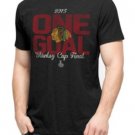 Men T-Shirt Chicago Blackhawks 2015 NHL Stanley Cup Final 47 Brand Black Scrum T-Shirt