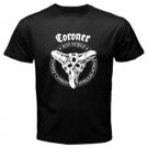 Men T-Shirt CORONER Logo Death Metal Rock Band Men's Black T-Shirt Size S to 3XL