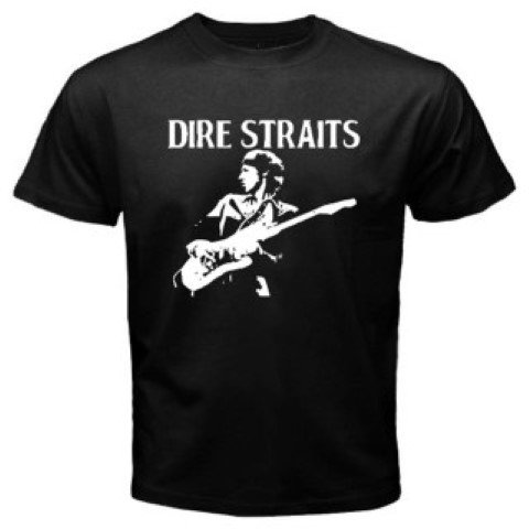 Men T-Shirt Dire Straits Rock Band Legend