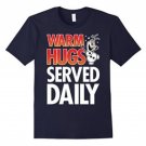 Men T-Shirt Disney Frozen Olaf Warm Hugs Served Daily Graphic