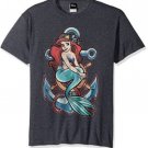 Men T-Shirt Disney Men's Little Mermaid Ariel Anchor Graphic
