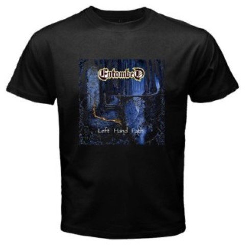 Men T-Shirt ENTOMBED Left Hand Path Metal Rock