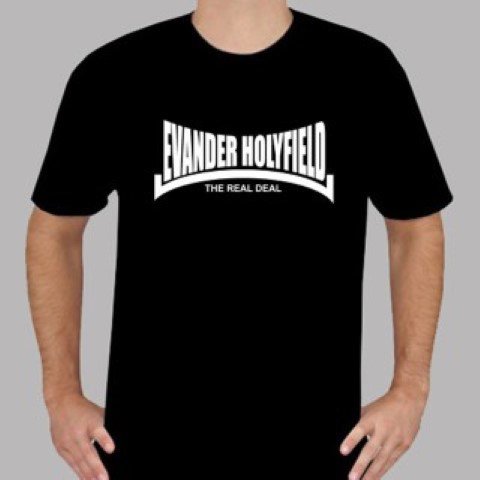 Men T-Shirt Evander Holyfield The Real Deal Boxing Legend