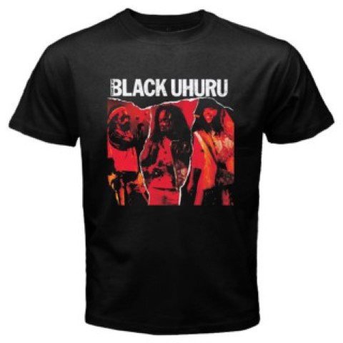 Men T-Shirt ew Black Uhuru Reggae Music Album Cover Logo