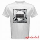 Men T-Shirt ew Radiohead English Rock Band Tour Logo Men's White T-Shirt Size S-3XL