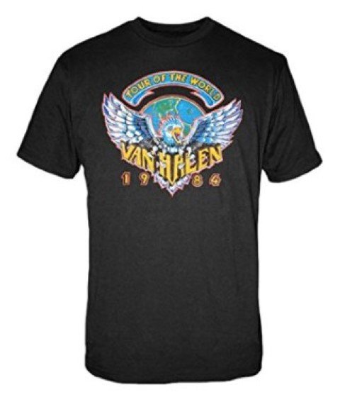 Men T-Shirt FEA Men's Van Halen 1984 Tour Of The World