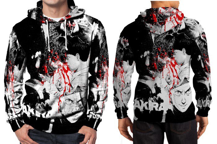 Akira Large  Rare Anime Tetsuo HOODIE MEN