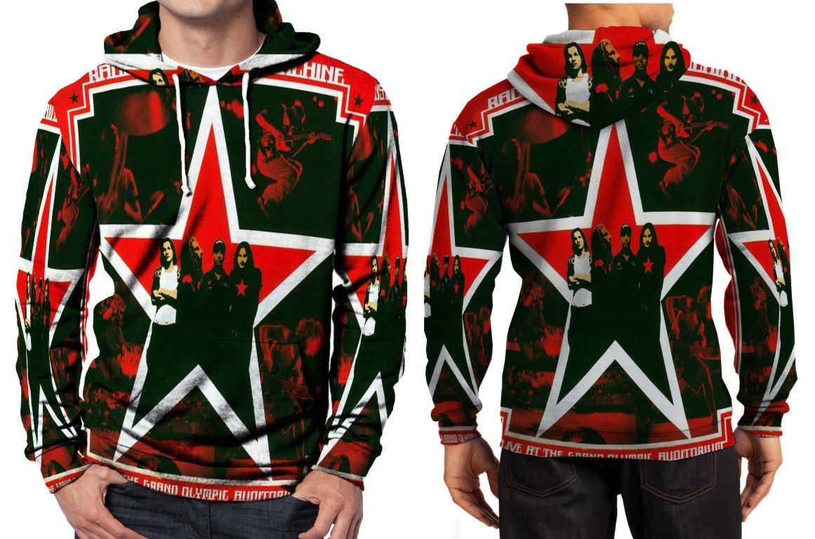 rage against the machine  live at grand olympic Hoodie Men