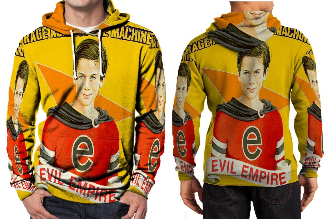 rage against the machine evil empire album cover Hoodie Men